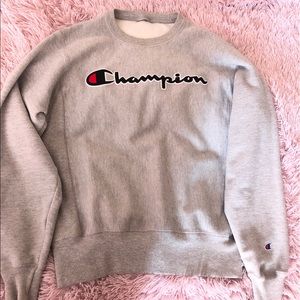 gray champion crewneck! SOLD